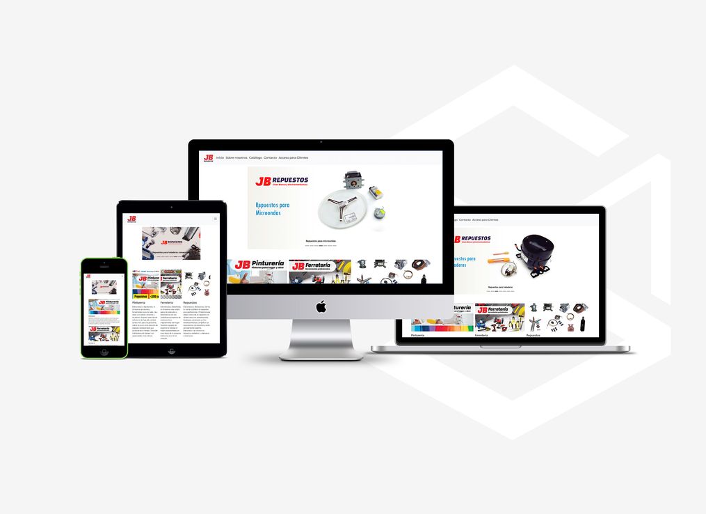 Sitio web responsive JB Repuestos